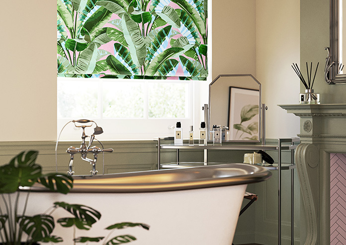 Rodeo Drive, Green Pink - Roman Blind - Image 5